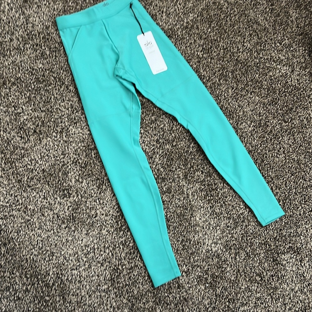 Alo Yoga High Waist Teal Utility Legging, NWT - Picture 2 of 8